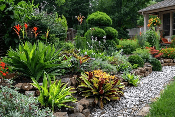 Quiet Village hero scene featuring the full lawn